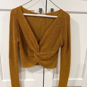 Zara Golden Knit Top
